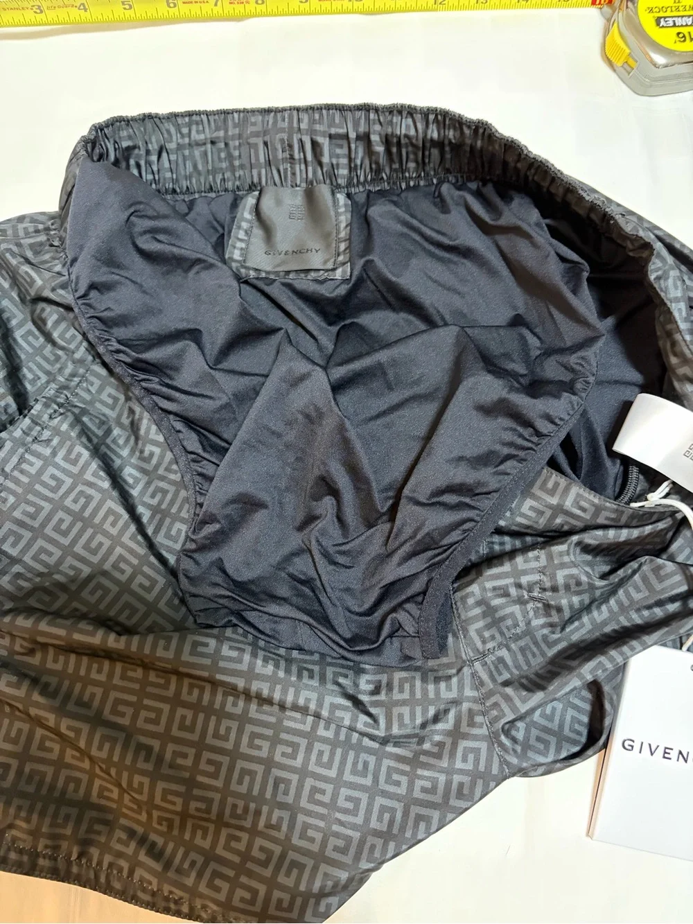 Givenchy Black Monogram Swim Shorts
